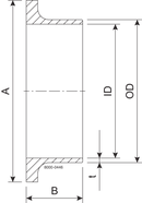 LINER LONG SMS 25.4-316L