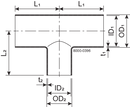 TEE RTS DN80/50 HSF2 1.4307