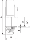 UNION S DN50 HSF0 1.4307 EPDM