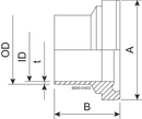 LINER BS DN50 H3 1.4404