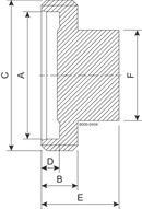 BLIND BGS DN50 H3 1.4404