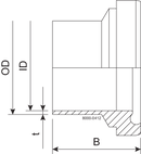 LINER BS DN40 H3 1.4404