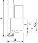 MALE LONG DN75 B 1.4404