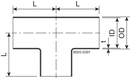 TEE EQUAL DN10 HSF3 1.4404