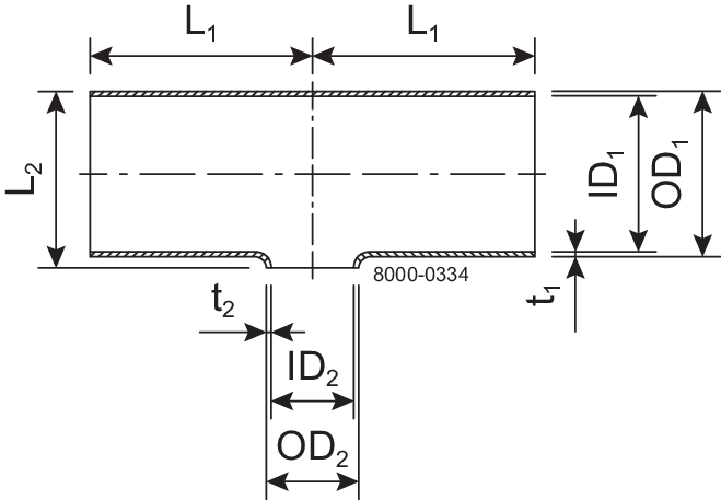 TEE-RED 76.1-25-POL-316L