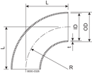BEND 90-BS-38-HSF3-1.4307
