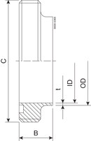 MALE PART DS-63.5-316L
