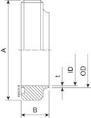 MALE PART SMS 63.5-316L