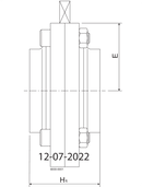 VALVE LKB 76/3" ISO W/W EPDM 304L