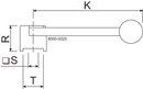 HANDLE 1.1 FOR LKB POS.A 2-POSITIONS 25-63.5/DN25-50