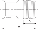 21MP-1/2 X 3/8-316L-PM