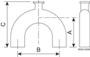 B2UMPBOA-1 1/2 X 1-316L-PL